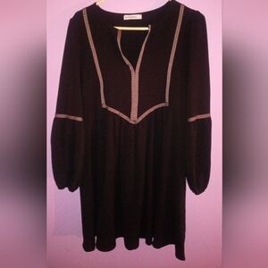 Embroidered Mini Dress Rustty Dustty Brand Women's Sz Large